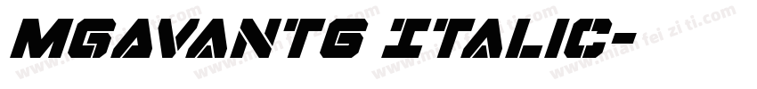 MgAvantG Italic字体转换